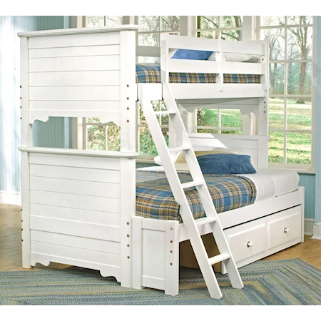 Twin Bunk Bed with Full Extension and Storage